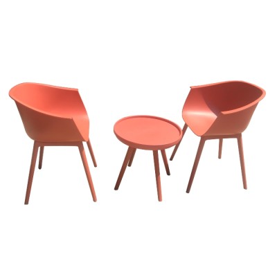 Bộ bàn ghế nhựa màu  hồng