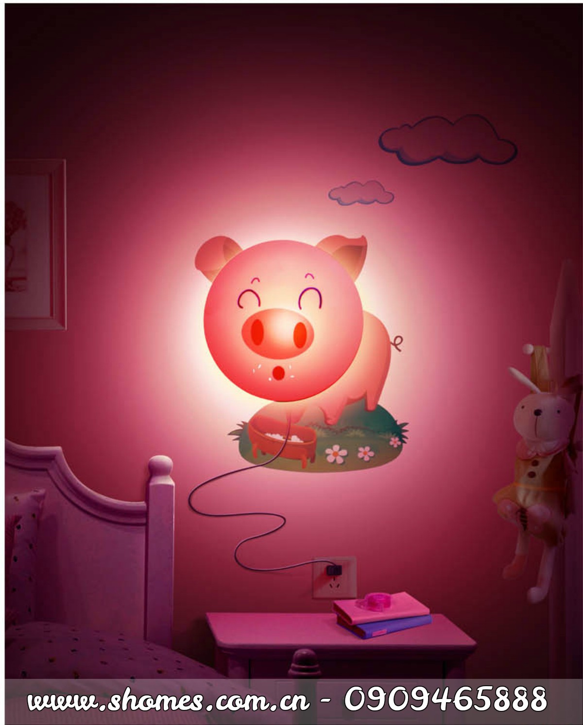 ĐÈN NGỦ DÁN TƯỜNG 3D NGỘ NGHĨNH CHO BÉ, Đèn ngủ cho bé, phòng trẻ em, đèn ngủ dễ thương, đèn ngủ treo tường, đèn ngủ 3D