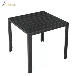 1 - Bàn ngoài trời khung nhôm vuông Composite