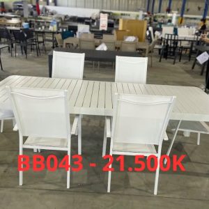 bb043 21 500k - BỘ BÀN GHẾ NGOÀI TRỜI - BB043