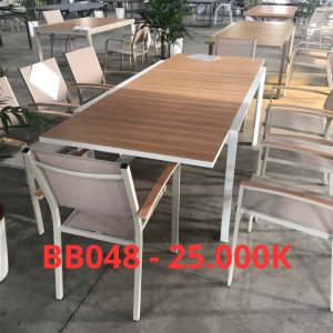 bb048 25 000k - BỘ BÀN GHẾ NGOÀI TRỜI - BB048