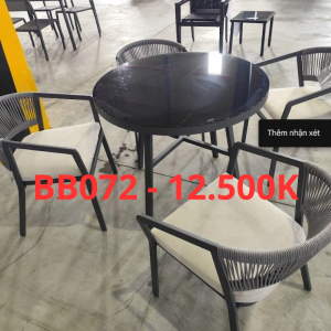 BỘ BÀN GHẾ NHÔM SƠN TĨNH ĐIỆN - BB072