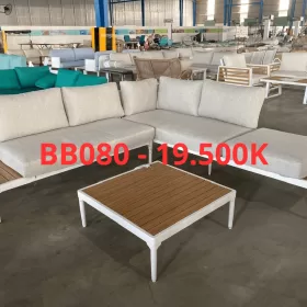 Bộ Sofa Ngoài Trời Khung Nhôm – Bb080