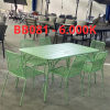 BỘ BÀN GHẾ SÂN VƯỜN KHUNG THÉP SƠN TĨNH ĐIỆN - BB081