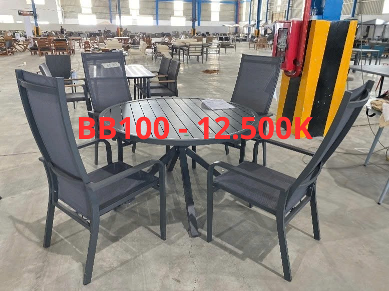 BỘ BÀN GHẾ ĂN KHUNG NHÔM HIỆN ĐẠI - BB100 BB100 12.500K