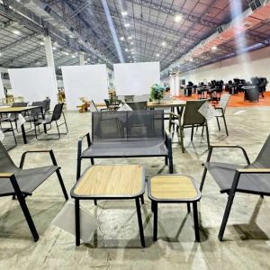 BỘ SOFA NGOÀI TRỜI LƯỚI TEXTILENE CAO CẤP