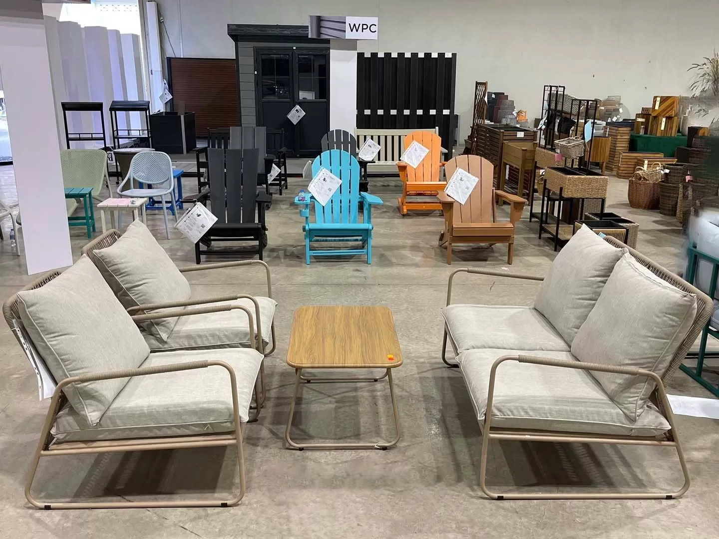 Bộ Sofa Ngoài Trời Đan Dây 4 Món