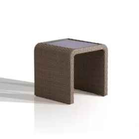 Bàn giả mây nhựa đặt hồ bơi - góc 1