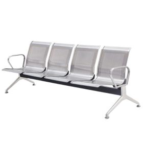 Ghế băng chờ inox 4 chỗ - góc 1