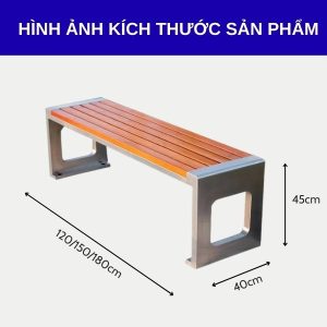 Ghế băng công viên 1m2