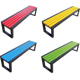 Ghế băng dài ngoài trời nhiều màu 1m2 - góc 1