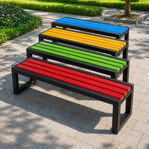 Ghế băng dài ngoài trời nhiều màu 1m8 - góc 1