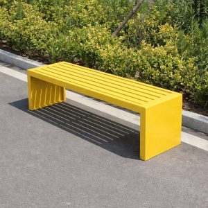 Ghế băng dài sân vườn màu vàng 1m2 - góc 1