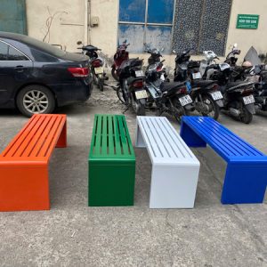 Ghế băng không tựa màu trắng dài 1m8 - góc 1