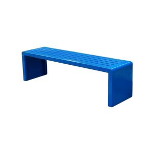 Ghế băng ngoài trời màu xanh dương dài 1m2 - góc 1