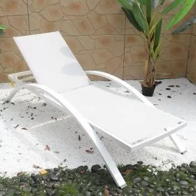 Ghế bể bơi ngoài trời vải lưới teslin - góc 1