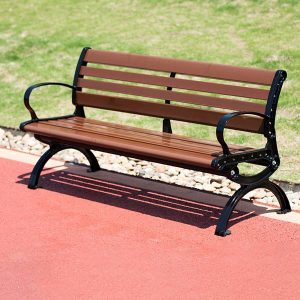 Ghế công viên giả gỗ có tựa lưng 1m8