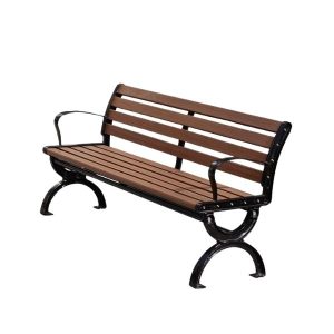 Ghế công viên giả gỗ có tựa lưng 1m8 - góc 1