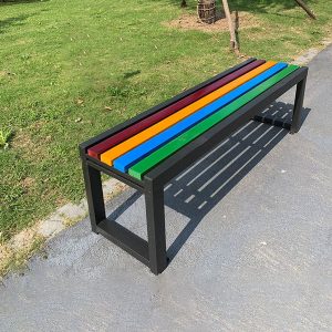 Ghế công viên không tựa gỗ nhựa 120 cm - góc 1