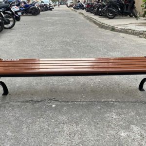 Ghế công viên không tựa màu nâu đậm 120 cm