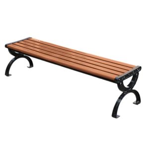 Ghế công viên không tựa màu nâu đậm 150 cm