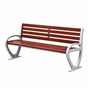 Ghế công viên khung nhôm nan gỗ nhựa 1m2 - góc 1