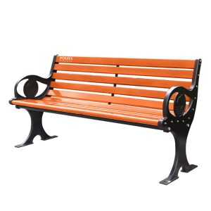 Ghế công viên nan nhựa tay vịn hình cá heo 1m2