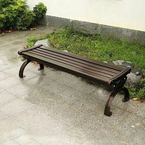 Ghế công viên nhôm đúc không tựa 120cm