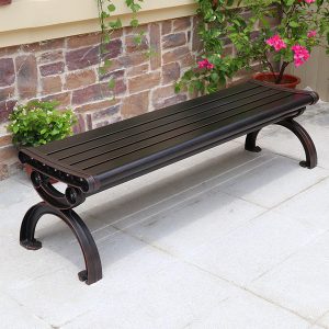 Ghế công viên nhôm đúc không tựa 150cm