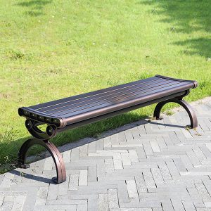 Ghế công viên nhôm đúc không tựa 180cm - góc 1