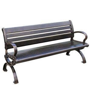 Ghế dài ngoài trời nhôm đúc 1m2