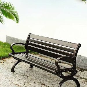 Ghế dài ngoài trời nhôm đúc 1m2 - góc 1