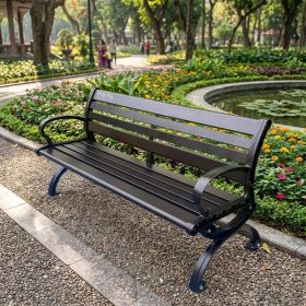 Ghế dài ngoài trời nhôm đúc 1m8