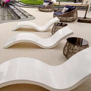 Ghế hồ bơi composite - góc 1