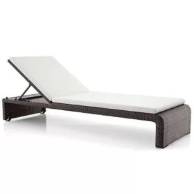Ghế hồ bơi nhựa giả mây khung hợp kim - góc 1