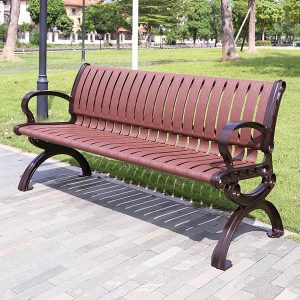 Ghế ngồi công viên có tựa 120cm - góc 1