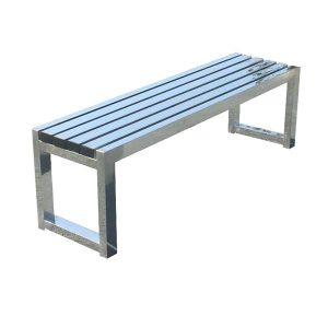 Ghế ngồi công viên inox dài 1m2 - góc 1