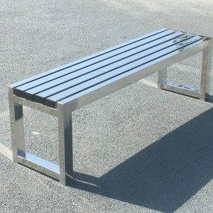Ghế ngồi công viên inox dài 1m5
