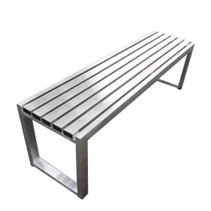 Ghế ngồi công viên inox dài 1m5 - góc 1