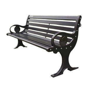 Ghế nhôm đúc công viên tay ghế hình cá heo 120cm