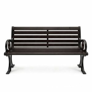 Ghế nhôm đúc công viên tay ghế hình cá heo 180cm
