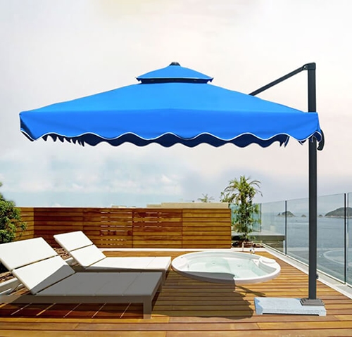 Trang chủ Ô dù lệch tâm vuông cao cấp 3 mét màu xanh