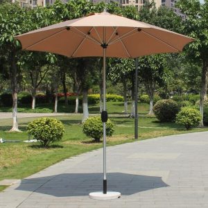Ô dù quán cafe chính tâm tròn 2,7 mét - góc 1