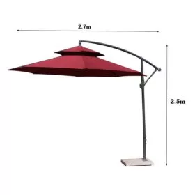 Ô lệch tâm tròn tán rộng 3 mét nhiều màu - góc 1