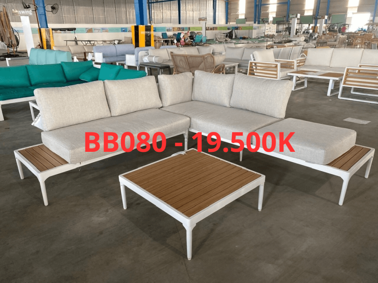 Bộ Sofa Ngoài Trời BB080 – Sofa Sân Vườn Hiện Đại Bền Bỉ tại Shomes
