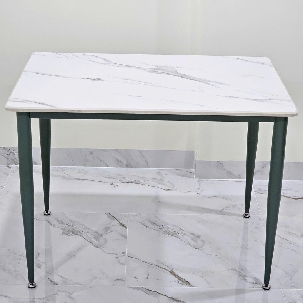 Bàn ăn 100x70cm mặt đá ceramic vân mây chân hệ CONE Bàn ăn 100x70cm mặt đá ceramic vân mây chân hệ CONE - hình 1