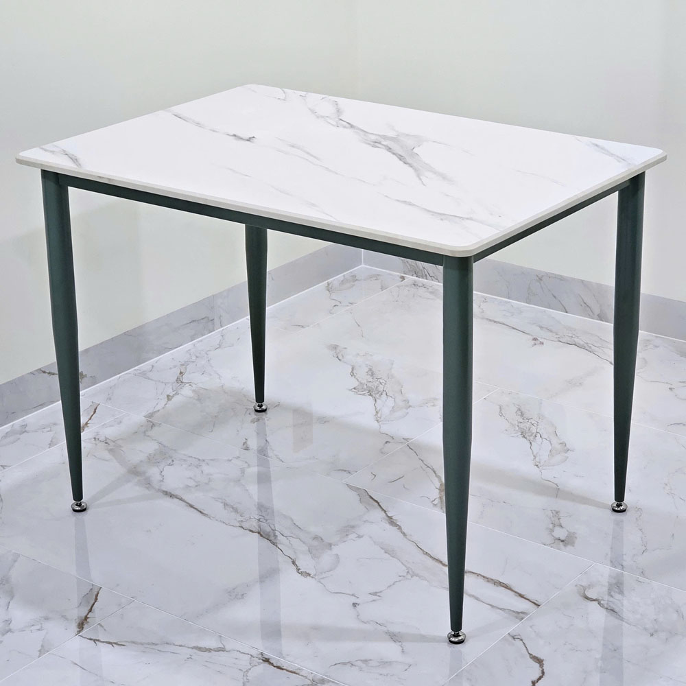 Bàn ăn 100x70cm mặt đá ceramic vân mây chân hệ CONE Bàn ăn 100x70cm mặt đá ceramic vân mây chân hệ CONE - hình 2