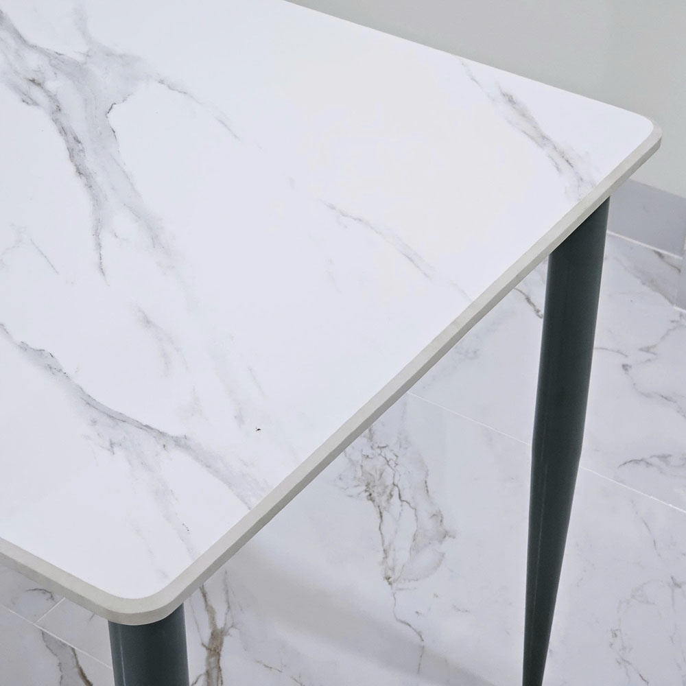 Bàn ăn 100x70cm mặt đá ceramic vân mây chân hệ CONE Bàn ăn 100x70cm mặt đá ceramic vân mây chân hệ CONE - hình 3