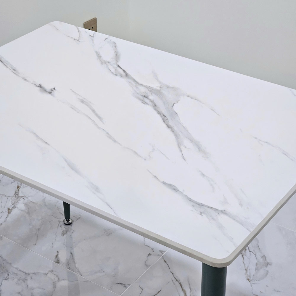 Bàn ăn 100x70cm mặt đá ceramic vân mây chân hệ CONE Bàn ăn 100x70cm mặt đá ceramic vân mây chân hệ CONE - hình 4