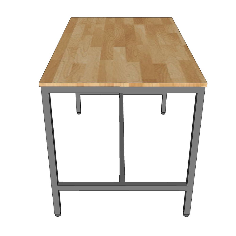 Bàn ăn 120x70cm gỗ cao su chân sắt sơn tĩnh điện Bàn ăn 120x70cm gỗ cao su chân sắt sơn tĩnh điện - hình 2